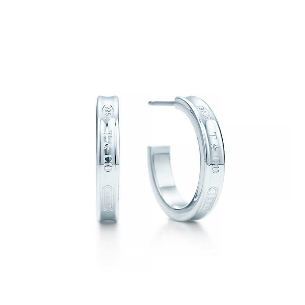 Tiffany & Co. 925 Sterling Silver Hoop Earrings